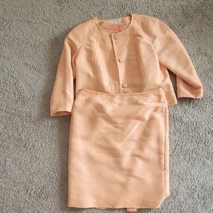Peach Suit jacket & skirt